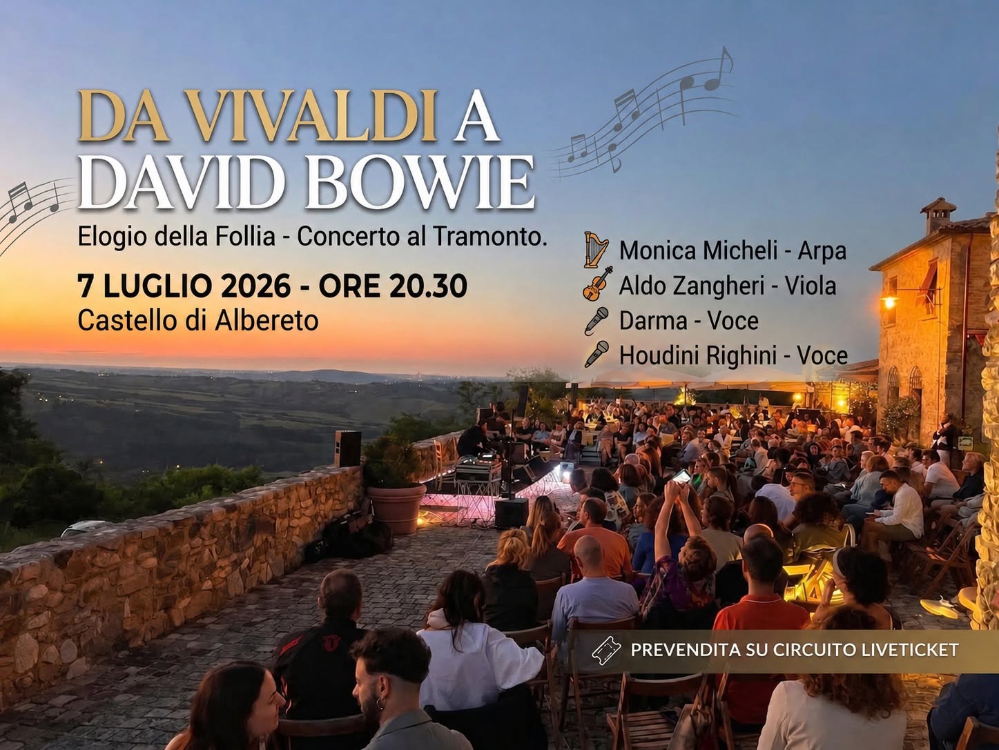Evento MAD ALTROVE – Concerto al Tramonto Locandina MAD ALTROVE – Concerto al Tramonto - martedì 7 luglio ore 20:30 - 21:45