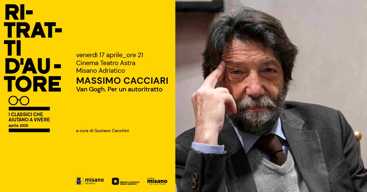 Evento MASSIMO CACCIARI Van Gogh. Per un autoritratto Locandina MASSIMO CACCIARI Van Gogh. Per un autoritratto - venerdì 17 aprile ore 21:00 - 23:00