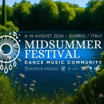 MIDSUMMER FESTIVAL 2026 – 5Ritmi & friends Midsummer Festival 2026 – 5Ritmi & Friends a Gubbio (PG) il 6 agosto - 16 agosto 2026