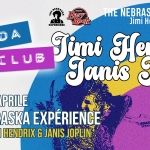 Movida Live Club w/ THE NEBRASKA EXPÉRIENCE – Tributo a JIMI HENDRIX & JANIS JOPLIN Potrebbe essere un contenuto grafico raffigurante il seguente testo "RADIO Fasy mIE NEBRASKA EXPERIENCE EXPERIENCE Rock Jimi Hendrix Tribute Band MOVIDA PRESENTS Timi Hendicx LIVE CLUB Tanis Toplin VENERDÌ 3 APRILE THE NEBRASKA EXPÉRIENCE TRIBUTO A JIMI HENDRIX & JANIS JOPLIN MOVIDA CLUB MOVIDA CL U"