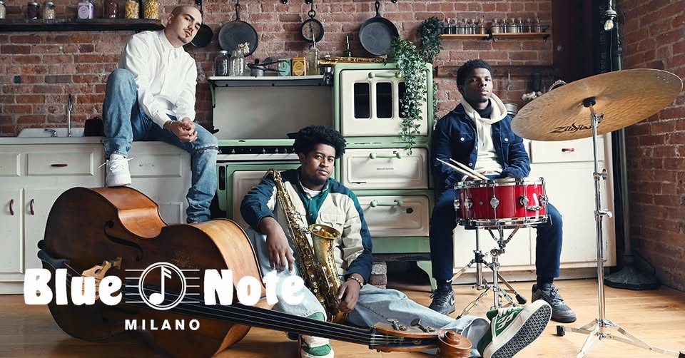 New Jazz Underground Potrebbe essere un'immagine raffigurante sassofono, tromba e il seguente testo "ሰ حم S ارم Blue BlueDNote D Note MILANO"