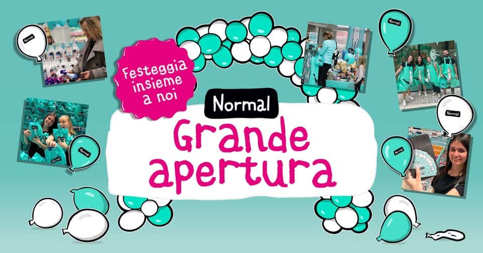Potrebbe essere un'immagine raffigurante il seguente testo "Nwiu! Festeggia insieme a noi ΠΟΙ Normal Grande apertura หน มาก Knin"
