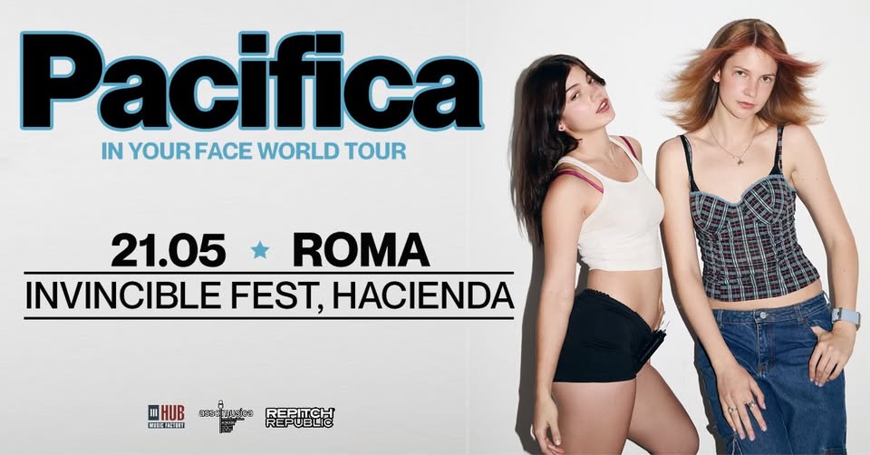 Evento Pacifica Invincible Fest, Hacienda, Roma Locandina Pacifica Invincible Fest, Hacienda, Roma - giovedì 21 maggio ore 20:00 - 22:00