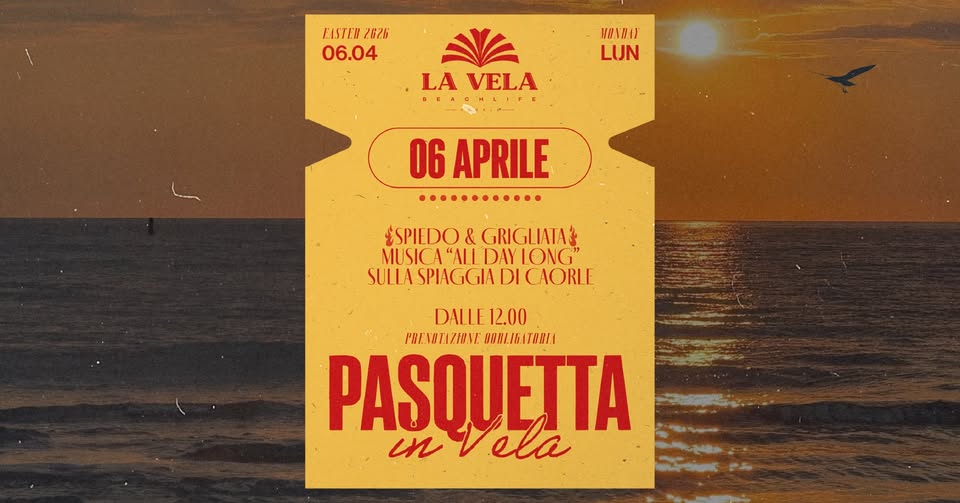 Evento Pasquetta In Vela Lunedì 06 Aprile Locandina Pasquetta In Vela Lunedì 06 Aprile - lunedì 6 aprile ore 12:00 - 14:00