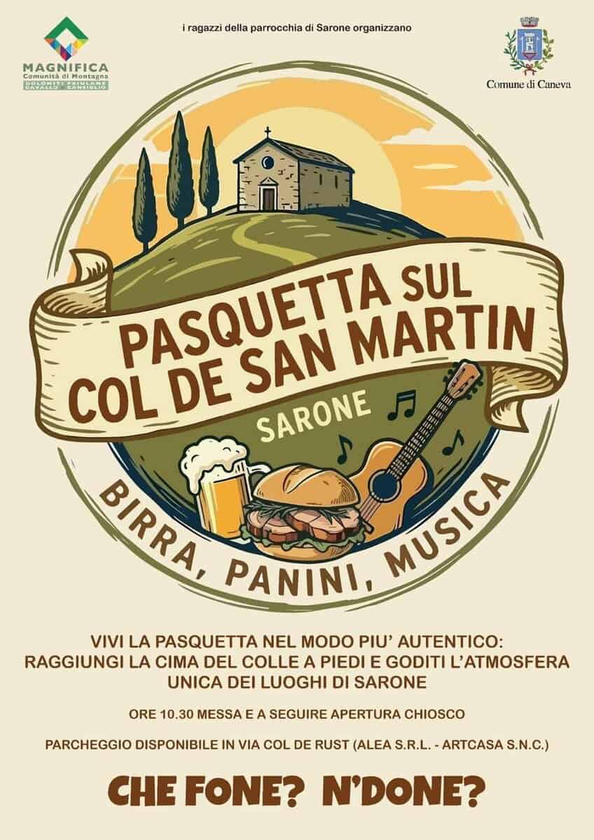 Pasquetta sul Col de San Martin (Sarone) – Birra, Panini, Musica