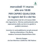 PER CAPIRCI QUALCOSA le ragioni del Sì e del No Per Capirci Qualcosa Le Ragioni Del Sì E Del No a Padova (PD) il 11 marzo 2026