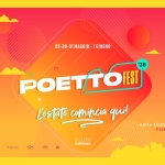 POETTO FEST 2026 – 4 Giorni di grande MUSICA Potrebbe essere un disegno raffigurante il seguente testo "29-30-31MAGGIO-1GIGNO 29-30-31 MAGGIO 1GIUGNO '26 POETITOTES FEST L'estate comipcia qui! 행나된는 0ー መዙቃሃ Kл Teppa SOUTH SARDINIA early tickets available earlyticketsavailableat at POETTOFEST.COM"