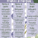 PRANZO DI PASQUA Potrebbe essere un'immagine raffigurante lavanda selvatica e testo