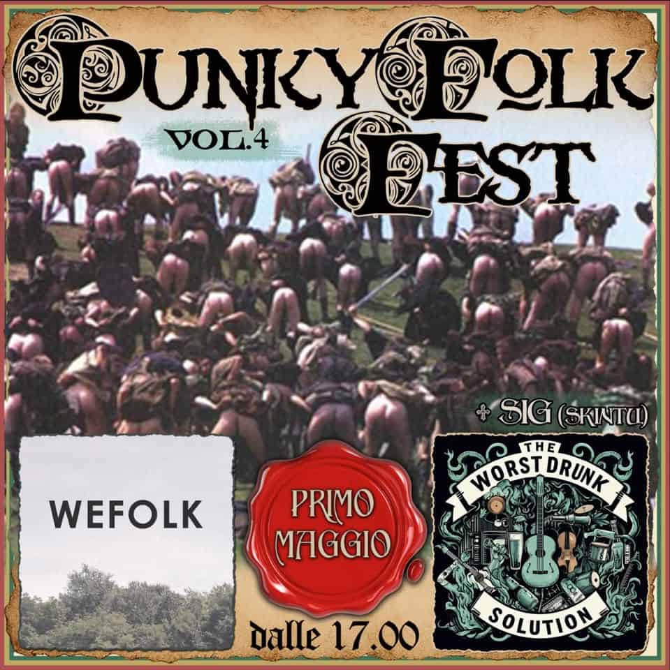 Evento Punky Folk Fest Locandina Punky Folk Fest - venerdì 1 maggio ore 17:00 - 19:00