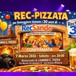 REC-PIZZATA – Festeggiamo insieme i 30 anni di RecSando! REC – PIZZATA – Festeggiamo insieme i 30 anni di RecSando! a San Donato Milanese (MI) il 7 marzo 2026