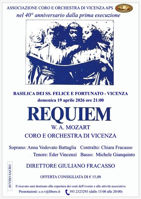Evento Requiem Di W.a.mozart Locandina Requiem Di W.a.mozart - domenica 19 aprile ore 21:00 - 23:00