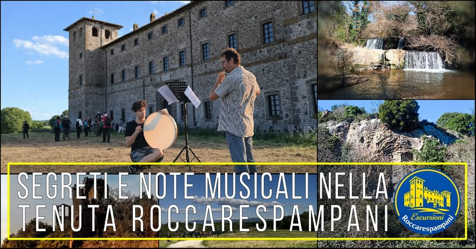 Evento Segreti e Note Musicali nella Tenuta Roccarespampani Locandina Segreti e Note Musicali nella Tenuta Roccarespampani - domenica 12 aprile ore 10:00 - 12:00