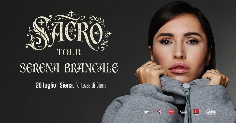 Evento Serena Brancale Siena Locandina Serena Brancale Siena - domenica 26 luglio ore 21:30 - 23:30