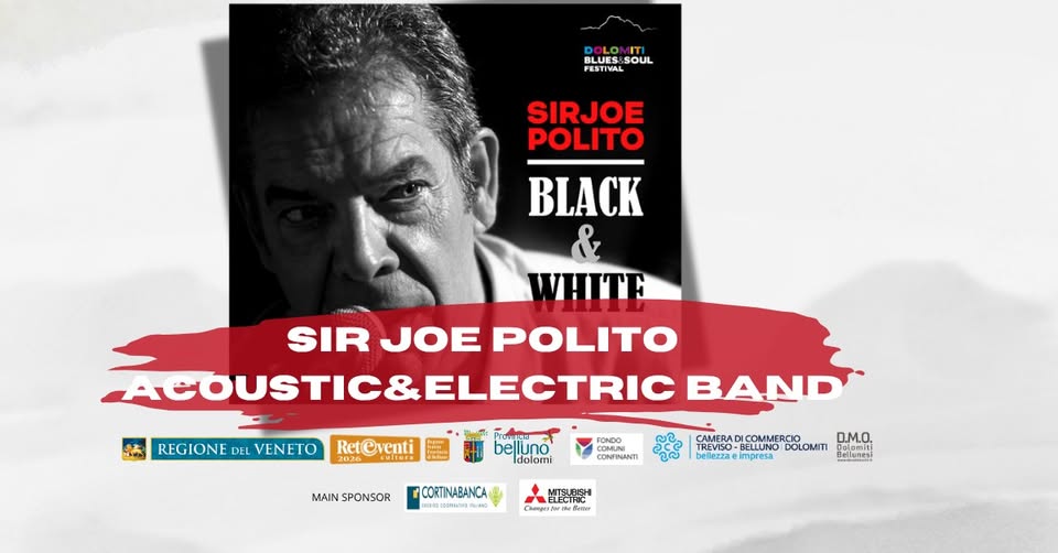 Evento Sir Joe Polito Acoustic &Electric Band Locandina Sir Joe Polito Acoustic &Electric Band - venerdì 21 agosto ore 21:00 - 23:00