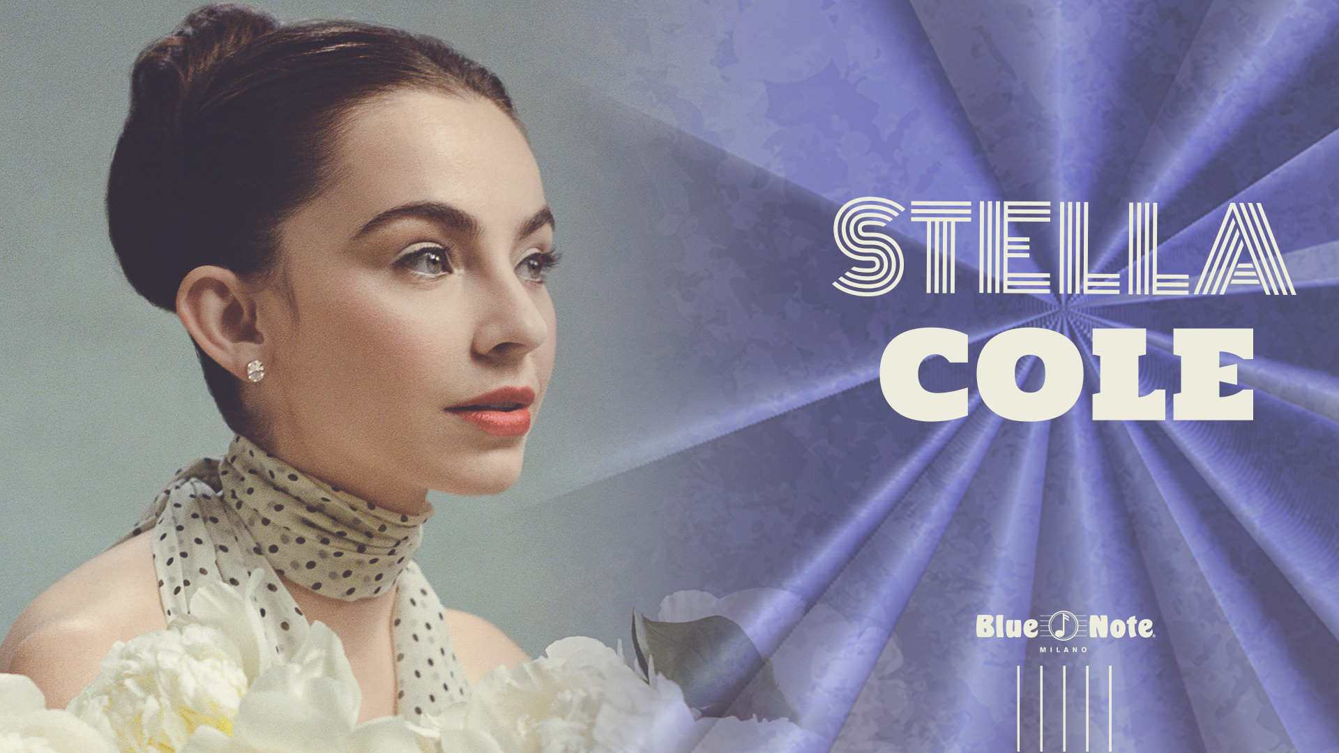 Stella Cole Potrebbe essere un'immagine raffigurante il seguente testo "STELILA COLE Blue BlueDNote Note MILAHO"