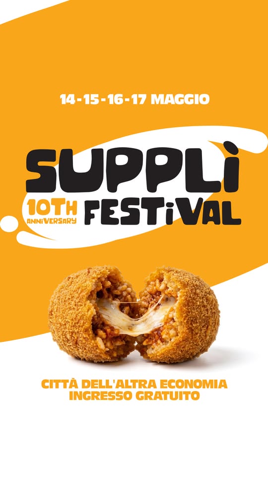 Supplì Festival ® 10th Anniversary Potrebbe essere un'immagine raffigurante uovo alla scozzese e crocchetta