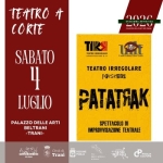 TEATRO A CORTE ✨ RELAZIONI COMPLICATE ✨ Teatro A Corte Relazioni Complicate a Trani (BT) il 4 luglio 2026