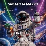 TIMELESS DJ SET – w/ GOTI & BOSSE – MIDAS CLUB Potrebbe essere un'immagine raffigurante testo