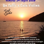 Tramonto a Cala Violina. Tramonto a Cala Violina. a Scarlino (GR) il 24 luglio 2026