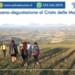 Tramonto con cena-degustazione al Cristo delle Marche Potrebbe essere un'immagine raffigurante una o più persone, Saqsaywaman e il seguente testo "PRENOTA ORA www.activetourism.it 33.246.2070 Tramonto con cena-degustazione al Cristo delle Marche Colline Maceratesi لمل marche active tourism tourism PASSAMONTAGNA DURATA 2.45 ore LUNGHEZZA 6 km DISLIVELLO 200 DIFFICOLTA' Turistica"