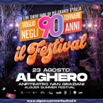 Voglio Tornare Negli Anni 90 ® – Il Festival • Alguer Summer Festival, Alghero (SS) Voglio Tornare Negli Anni 90 r – Il Festival – Alguer Summer Festival, Alghero (SS) a Alghero (SS) il 23 agosto 2026