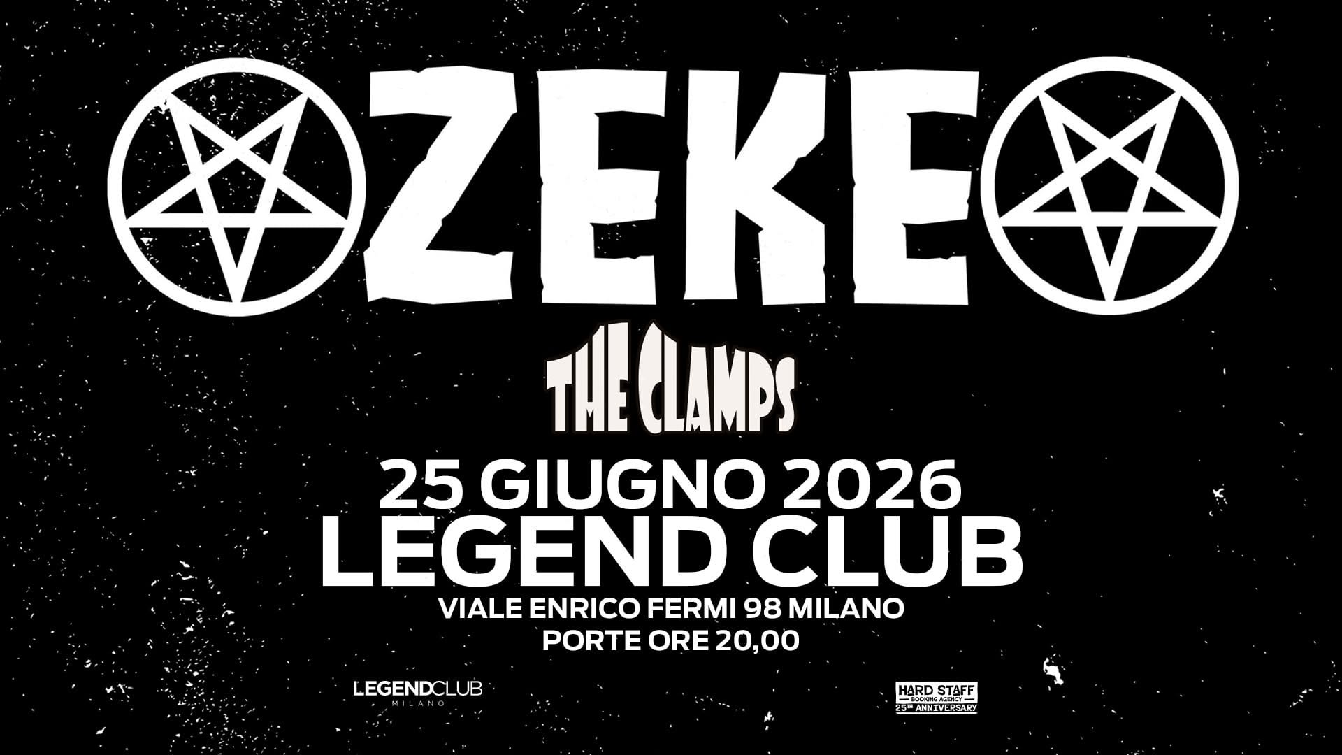 Evento ZEKE dal vivo al Legend Club Milano Locandina ZEKE dal vivo al Legend Club Milano - giovedì 25 giugno ore 20:00 - 22:00