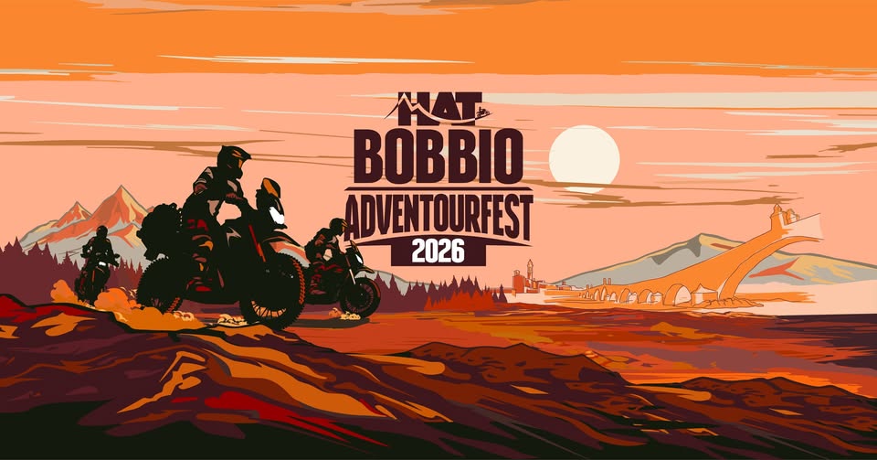 5° HAT BOBBIO ADVENTOURFEST Potrebbe essere un'immagine raffigurante il seguente testo "MAT BOBBIO ADVENTOURFEST 2026 ለሁስ 宜 ت"