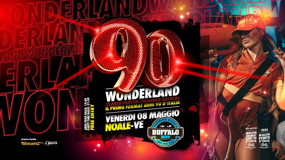 Potrebbe essere un disegno raffigurante ‎il seguente testo "‎ZONDERLA DL MAE PILAND DERLAN RIDERLAN LANDWO ANDIONDERLAN ERLA 90 WONDERLAND HEROES WONDE U/SUMMER SEASON VON ၀ တ0တ0ိ 02 F/LASER PRIMO FORMAI ANNI 90 יא NALIA VENERDI 08 MAGGIO NOALE-VE -VE TNKING EYENTE BUFFALO BEER Kibeamzno_ave t스Vm nOЛΝEA ETHEE: kibeamz LEGIT OSMC 2015 20（.2.3茶 2024 FORMAT CORMAT MIGLIOR MIGLIOR এমম90 ANNI9 EVENTO EVERTO 'ITALIA TALIA 발산 CA NKCAMSK‎"‎