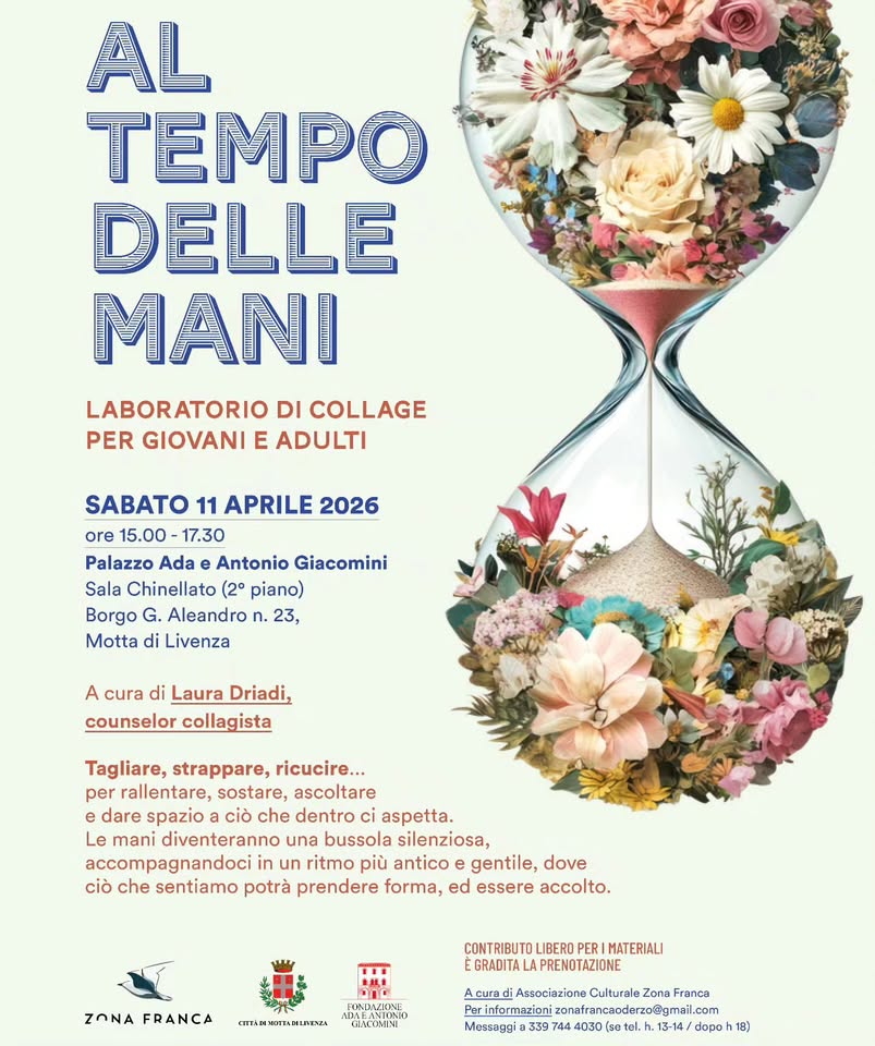 Evento Al Tempo Delle Mani Locandina Al Tempo Delle Mani - sabato 11 aprile ore 15:00 - 17:30