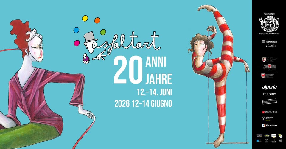 Evento Asfaltart 2026 Locandina Asfaltart 2026 - da venerdì 12 giugno - domenica 14 giugno 2026 ore 16:00 ore 23:00