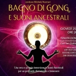 BAGNO DI GONG e Suoni Ancestrali presso Oasi San Giuliano – Matera Potrebbe essere un'immagine raffigurante il seguente testo "conduce Michele Nunnari BAGNO DI E SUONI ANCESTRALI GIOVEDÌ 25 GIUGNO ORE 20.30 TENUTA DONNA MARIA strada provinciale Fondovalle Bradano snc. Oasi San Giuliano -Matera. INFO PRENOTAZION 339 3537 434 (Maria) 08351823340 (Reception) 348 0044 852 (Michele) Una vera e propria immersione_ir in Suoni per un rofondo rilassamento e e benessere ماسن இංගගச- နသ"