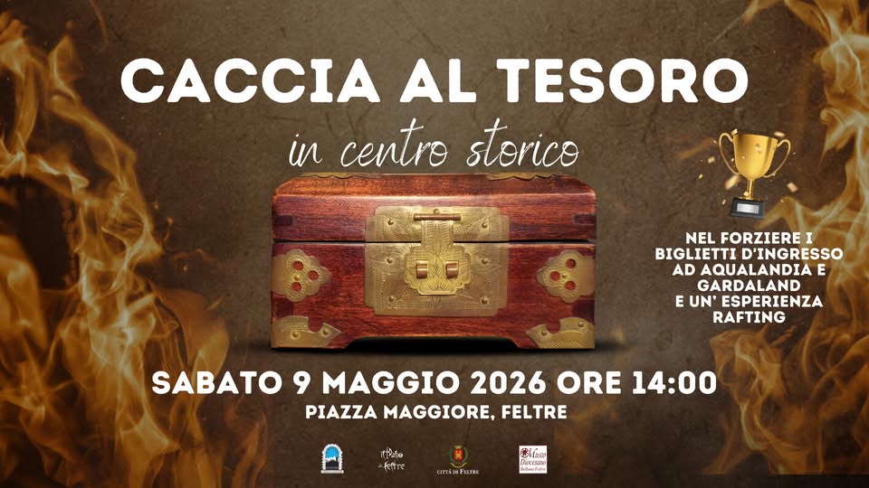 Evento Caccia Al Tesoro In Centro Storico – 9 Maggio @Feltre Locandina Caccia Al Tesoro In Centro Storico – 9 Maggio @Feltre - sabato 9 maggio ore 14:00 - 16:00
