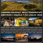 Cammino solidale nelle Terre Mutate 2026 Amatrice – L’Aquila Potrebbe essere un'immagine raffigurante Saqsaywaman e testo