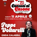 Canzoni al Casone: Peppe Voltarelli – Onda Calabra Canzoni al Casone Peppe Voltarelli – Onda Calabra a Ortovero (SV) il 11 aprile 2026
