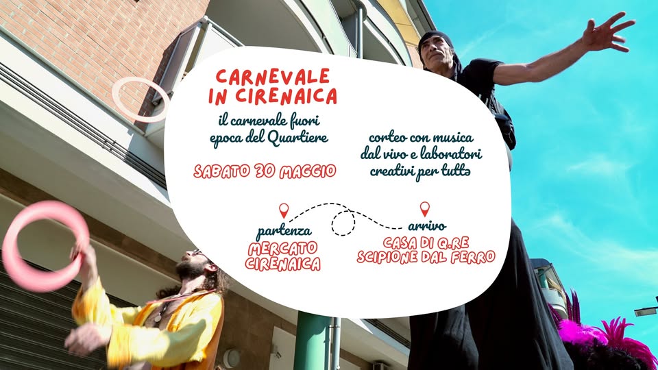 Evento Carnevale Fuori Epoca della Cirenaica! Locandina Carnevale Fuori Epoca della Cirenaica! - sabato 30 maggio ore 15:00 - 17:00