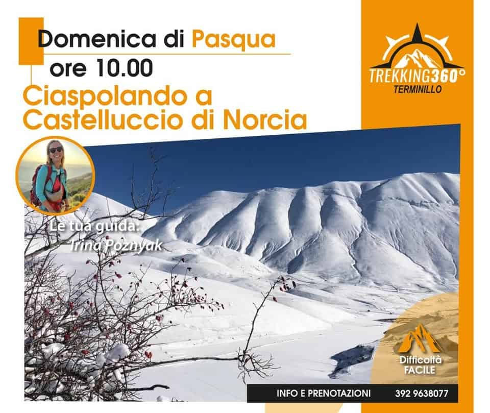 Evento Ciaspolando a Castelluccio di Norcia Locandina Ciaspolando a Castelluccio di Norcia - domenica 5 aprile ore 10:00 - 15:00