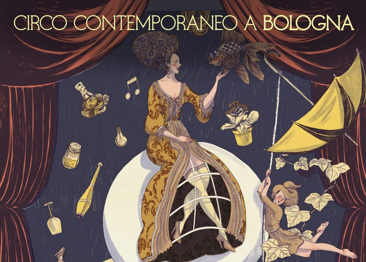 Circo Madera al Circolo La Fattoria Potrebbe essere un disegno raffigurante il seguente testo "CIRCO CONTEMPORANEO A BOLOGNA තරන"