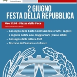 Consegna delle costituzioni ai neo 18enni Potrebbe essere un'immagine raffigurante il seguente testo "Comune di CISERANO Provincia Bergamo EVENTI E MANIFESTAZIONI IL COMUNEINFORMA COMUNE INFORMA 2 GIUGNO FESTA DELLA REPUBBLICA Ore 11:00 Piazza della Pace CENTRO CENTROCIVICO CIVICO NCASO DI OGGIA Consegna della Carta Costituzionale a tutti i ragazzi e ragazze nati/e neo-maggiorenni (classe 2008) Consegna della lettera AVIS Discorso del Sindaco e rinfresco"
