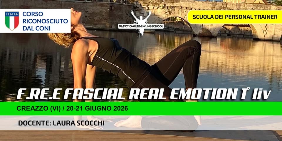Evento Corso Free Fascial Real Emotion 1° liv., Creazzo (VI) 20 – 21 Giugno 2026 Locandina Corso Free Fascial Real Emotion 1° liv., Creazzo (VI) 20 – 21 Giugno 2026 - da sabato 20 giugno - domenica 21 giugno 2026 ore 10:00 ore 17:00