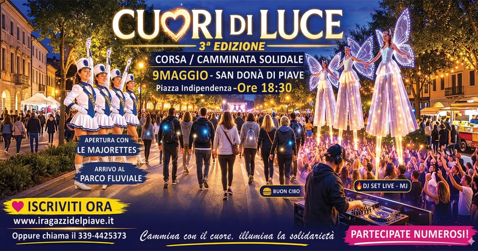 Evento Cuori di Luce – Terza Edizione Locandina Cuori di Luce – Terza Edizione - sabato 9 maggio ore 18:30 - 20:30