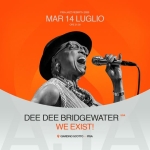DEE DEE BRIDGEWATER // PISA JAZZ REBIRTH 26 Potrebbe essere un contenuto grafico raffigurante altoparlante e il seguente testo "PISAJAZZI PISAJAZZREBIRTH2026 MAR14LUGLIO ZZ REBIRT 2026 PISA PISA MAR 14LUGLIO ORE2130 0J DEE DEE BRIDGEWATER USA WE EXIST! 9 GIARDINOSCOTTO-PISA -PISA"