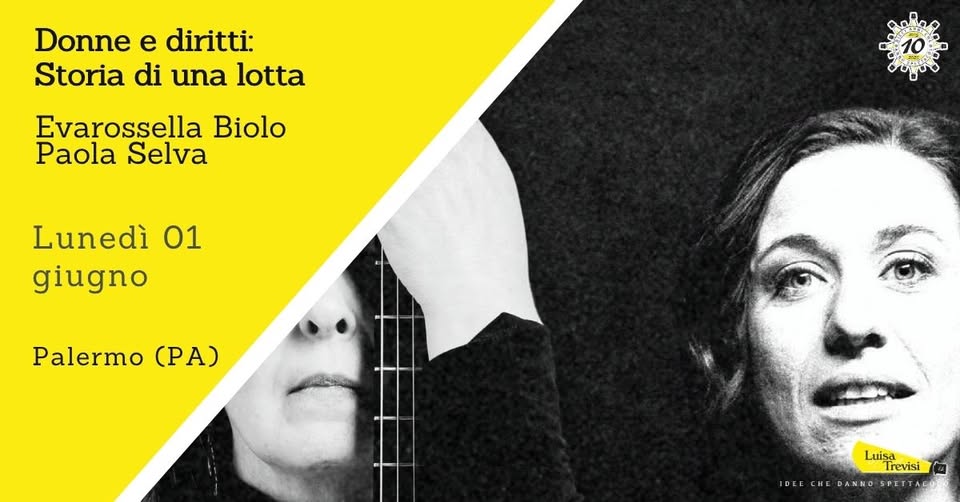 Evento Donne e diritti Storia di una lotta Palermo (PA) Locandina Donne e diritti Storia di una lotta Palermo (PA) - lunedì 1 giugno ore 20:30 - 22:30
