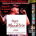Faccia da Max-Tributo 883&Pezzali@Sagra di Mandriola Albignasego PD Potrebbe essere un'immagine raffigurante il seguente testo "FACCIAPMAX TRIBUTO MAX PEZZALI 883 FACCIA DA MAXFOREVER TOUR 2026 SABATO 13 GIUGNO 2026 Sagra Mandriola UNA FESTA CHE NASCE DAL CUORE 2026 PARROCCHIA DI S.GIACOMO APOSTOLO MANDRIOLA DI ALBIGNASEGO PD CON STRAORDINARIA PARTECIPAZIONEDELLA PARTECIPAZIOI ONE DELLA DANZATRICE SILVIA FABRIS uaio DSa nuovo VIBLENZ! E BASTALI, BONNE 1522VBARIEA AZNBLOVMA 1522 ፍጽ hakuilitugha.hun Dpumaman.paeleeiOpamsl ఫెడన్"