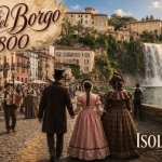 Festa del Borgo nell’800. Isola del Liri (FR) Potrebbe essere un'immagine raffigurante una o più persone e il seguente testo "FestaBorgo Festa Borgo nell'800 nell' 800 ISOLADELLIRI ISOLA DEL LIRI"