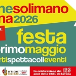 Potrebbe essere un'immagine raffigurante il seguente testo "officinesolimano savona2026 PARTECIPAZIONE LIBERA E GRATUITA festa delprimomaggio concertispettacolieventi In celebrazione dei 125 anni della CGIL di Savona CGIL SAVONA CITTA အ်မြာ DI SAVONA OFFICINE OF Loofilmstudlo TnDors SOLIMANO teran maggio 2026"
