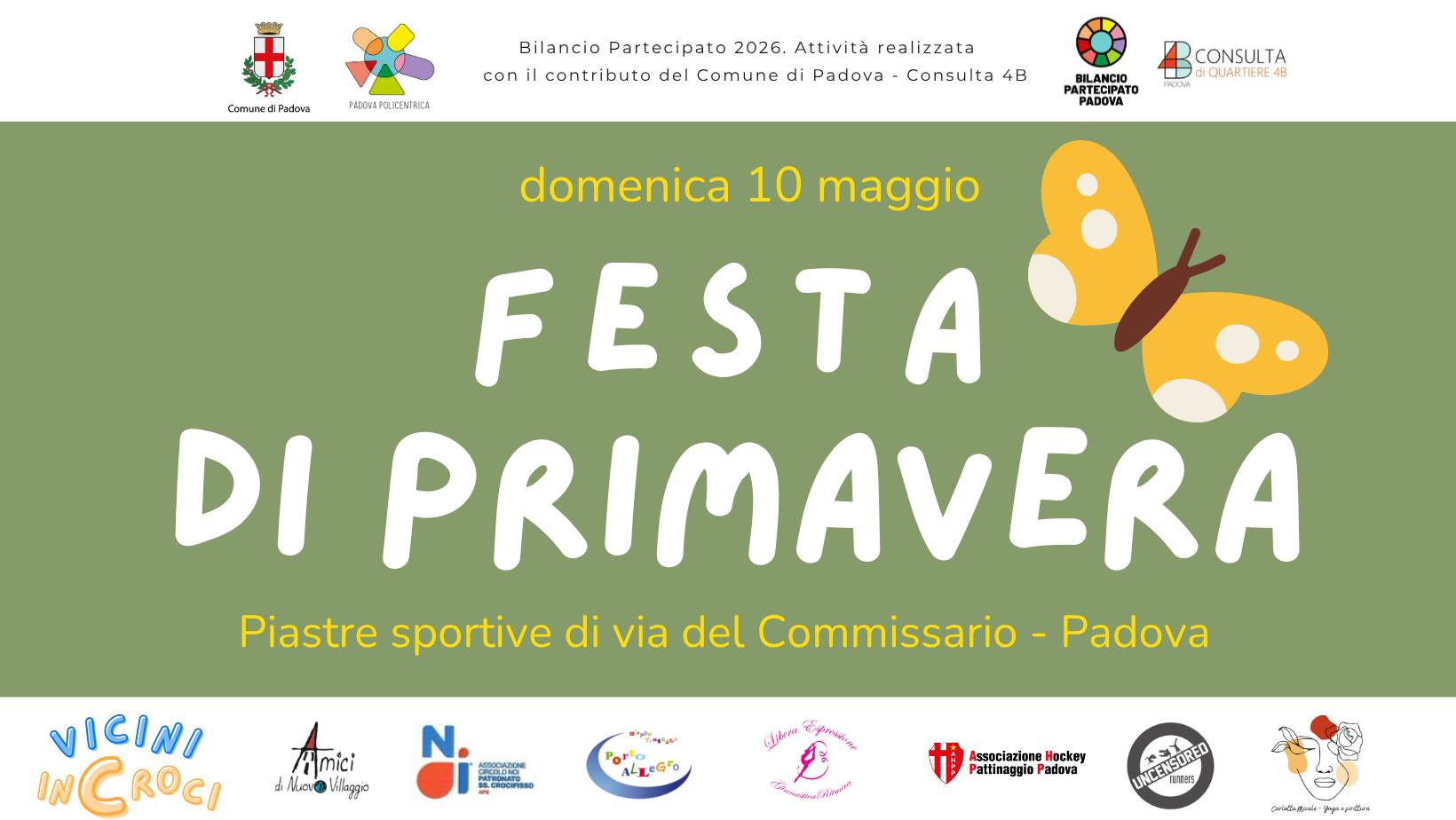Evento Festa di Primavera – Vicini InCroci Locandina Festa di Primavera – Vicini InCroci - domenica 10 maggio ore 15:00 - 17:00