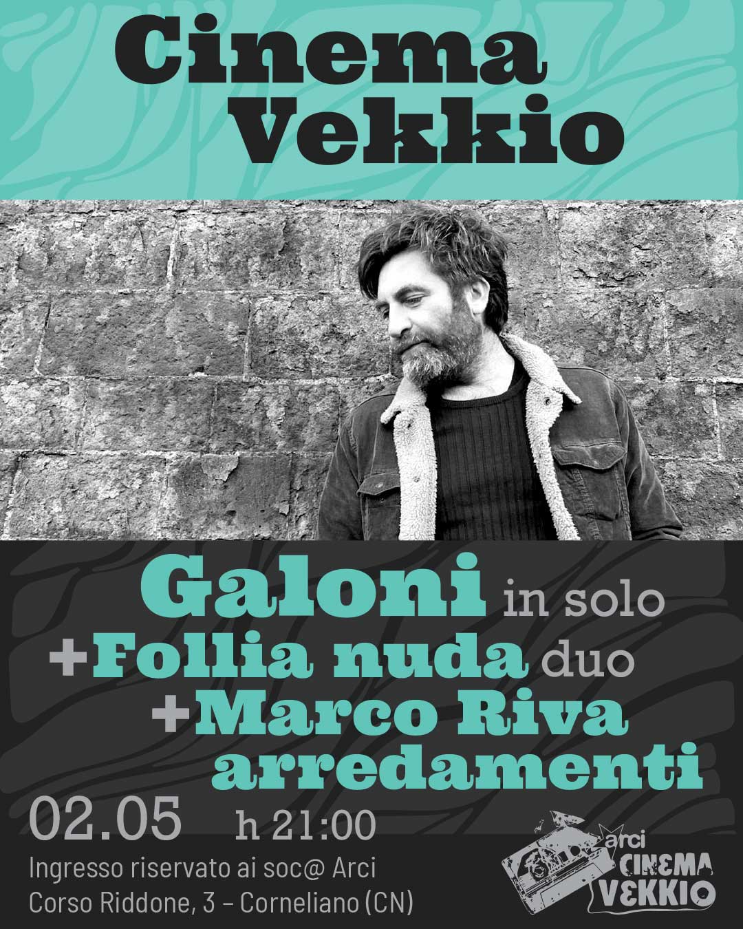 Evento Galoni Follia Nuda Marco Riva Arredamenti Locandina Galoni Follia Nuda Marco Riva Arredamenti - sabato 2 maggio ore 21:00 - 23:00