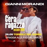 Gianni Morandi • Torbole sul Garda (TN) @ Foci del Sarca 26/09/2026 Gianni Morandi – Torbole sul Garda (TN) – Foci del Sarca 26/09/2026 a Arco (TN) il 26 settembre 2026