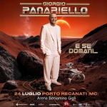 GIORGIO PANARIELLO – 24 LUGLIO 2026 – ARENA BENIAMINO GIGLI PORTO RECANATI Potrebbe essere un'immagine raffigurante testo