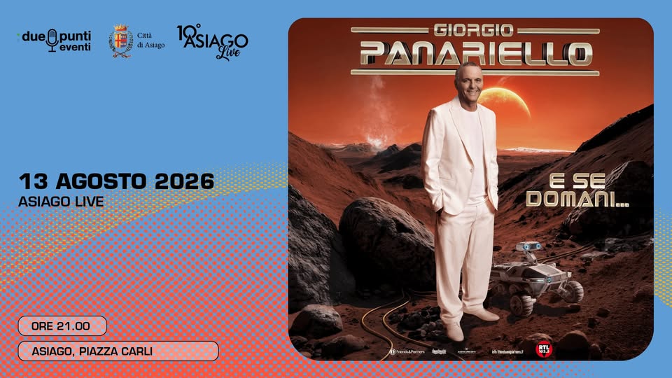 Evento Giorgio Panariello Locandina Giorgio Panariello - giovedì 13 agosto ore 21:00 - 23:00
